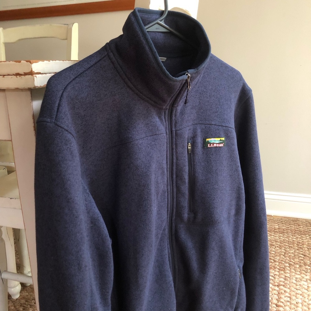 New:  L.L.Bean Sweater Fleece Full-Zip Jacket. Size Large